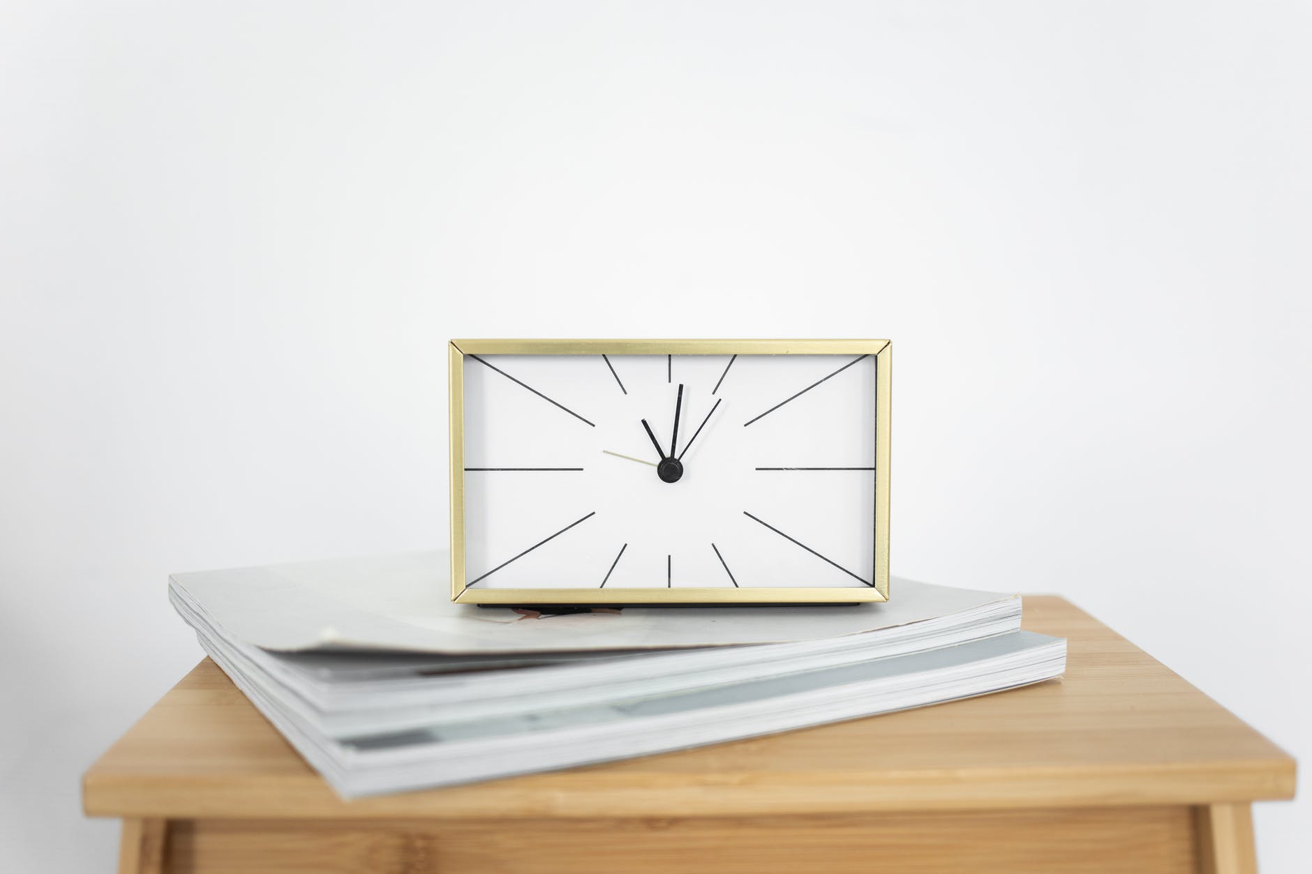 photo of a minimalist clock